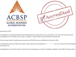 Trường ĐH FPT Hà Nội đạt chuẩn quốc tế ACBSP ngành Quản trị Kinh doanh