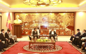 Phó Chủ tịch UBND Thành phố Nguyễn Mạnh Quyền tiếp lãnh đạo Tập đoàn Kioxia (Nhật Bản)