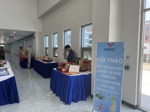VKIST tổ chức Hội thảo Phát triển sản phẩm chăm sóc sức khỏe từ Nhân sâm - một số kinh nghiệm từ Hàn Quốc