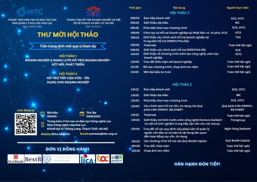 Thư mời tham dự Hội thảo