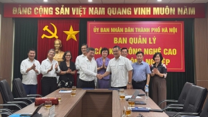 Ban Quản lý các Khu công nghệ cao và Khu công nghiệp TP Hà Nội và Liên hiệp các tổ chức hữu nghị thành phố Hà Nộiký kết Quy chế phối hợp công tác