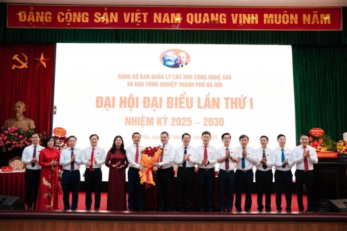 Tổ chức thành công Đại hội Đảng bộ Ban Quản lý các Khu Công nghệ cao và Khu Công nghiệp Hà Nội lần thứ nhất, nhiệm kỳ 2025 - 2030