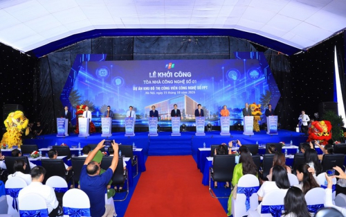 Khởi công Tòa nhà Công nghệ số 01 Khu đô thị Công viên công nghệ số FPT
